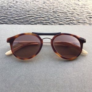 Carrera Aviator Sunglasses 6008 Tortoise Black and Cream